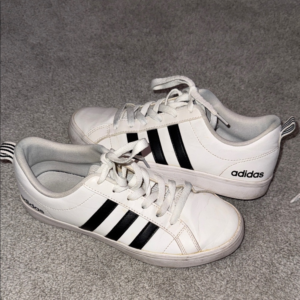 Adidas Classic White and Black Shoes
